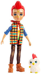 Enchantimals Redward Rooster Doll & Cluck Animal Friend Figure, 6-inch Small Doll with Bandana, t-Shirt, Jeans, and Shoes, Great Gift for 3 to 8 Year Olds [Amazon Exclusive]