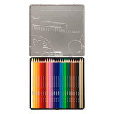 Jolly Supersticks Premium European Colored Pencils with Tin Carrying Case; Set of 24, Arts and Crafts, Perfect for Adult and Kids Coloring