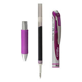 Pentel EnerGel Deluxe RTX Retractable Liquid Gel Pen, 0.7mm, Metal Tip, Violet Ink, 2 Pack