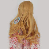 9-10 Inch BJD SD Doll Wig 1/3 bjd Doll Wig Heat Resistant Fiber Long Big Brown Wavy Curls Doll Wig Hair for SD Dolls Wigs