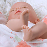 Paradise Galleries Newborn Baby Doll 16 inch Reborn Preemie, Swaddlers: Peach Blossom, Safety Tested for 6+, 4-Piece Set