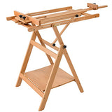 MEEDEN Large Studio Artist Easel, Adjustable Studio Painting Easel, Solid Beechwood H Frame Easel, Display Art Easel for Watercolor, Acrylic, Oil Painting, Adjusts to Max 88", Hold Canvas Up to 59"