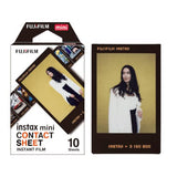 Fujifilm Instax Mini 40 Instant Film Camera with Contact Sheet Instant Film (10 Exposures) Bundle (2 Items)