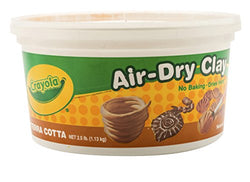 Crayola Terra Cotta Air Dry Clay 2.5 Pound Bucket