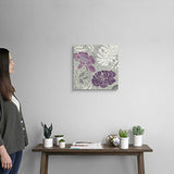 Morning Tones Purple I Canvas Wall Art Print, 16"x16"x1.25"