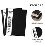 Sketch Book - Hardcover Sketch Pad, Mixed Media Sketchbook(2 Pack), 8.5" x 11" Sketchbooks for Kids, Adults, Artists and Amateurs, Drawing Pad 58 lb/160 GSM, Use with Pens, Pencils and More