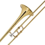 Mendini by Cecilio Bb Tenor Slide Trombone, Gold with 1 Year Warranty, Tuner, Pocketbook and More, MTB-L