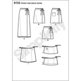 Simplicity 8133 Easy to Sew Women's Wrap Skirt Sewing Patterns, Sizes 6-18