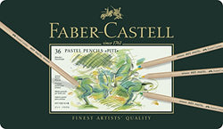 Faber-Castel FC112136 PITT Pastel Pencils In A Metal Tin (36 Pack), Assorted
