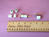 Miniature Dollhouse Toilet Paper Rolls Set with Stand, Holder 1/6 scale Handmade