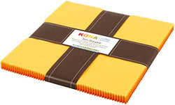 Studio RK Kona Cotton Solids Citrus Burst Ten Squares 42 10-inch Squares Layer Cake Robert