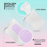 1 Gallon Epoxy Resin Crystal Clear Kit + Silicone Measuring Cups for Resin with Resin Cleaner KIt