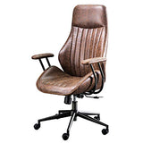 XIZZI Ergonomic Chair, Modern Computer Desk Chair,High Back Suede Leather Office Chair with Lumbar Support for Executive or Home Office (Brownness)