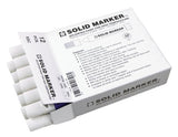 Sakura Solidified Paint Solid Marker, White (Box of 12)