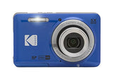 Kodak PIXPRO Friendly Zoom FZ55-BL 16MP Digital Camera with 5X Optical Zoom 28mm Wide Angle and 2.7" LCD Screen (Blue)