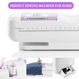 Moregem Sewing Machine Portable Electric Sewing Machine with 12 Built-in Stitches, 2 Speeds Double Thread, Foot Pedal for Household Crafting & DIY