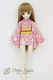 Petite Marie Japan for 1/4 Doll 16 inch 40cm MDD (Mini Dollfie Dream) MSD BJD Mini Kimono Hikara Fubuki Sakura Chirimen Pink Yellow Belt [No.0083] Clothes Only not Include Doll