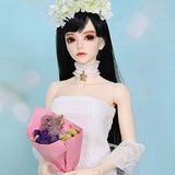 MEESock 62cm 1/3 BJD SD Doll 24.4Inch Girl Doll Ball Jointed Dolls + Makeup + Clothes + Shoes + Wigs Surprise Creative Gift Kids Toy