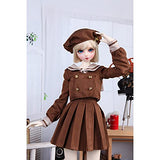 SFLCYGGL BJD SD Doll Clothes 1/3 1/4 1/6, Retro Sen Department Suit + Hats, DIY Toys Full Set Clothes,1/6