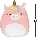 Squishmallow Official Kellytoy Plush 12" Ilene The Pink Unicorn- Ultrasoft Stuffed Animal Plush Toy