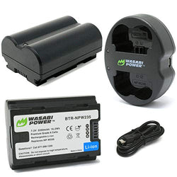Wasabi Power Battery (2-Pack) & Dual Charger for Fujifilm NP-W235 & Compatible with Fujifilm GFX 100S, Fujifilm X-T4, VG-XT4 Vertical Battery Grip