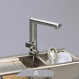 Aland Doll House Faucet, Doll House Accessories, 1/12 Realistic Alloy Faucet Sink Model Miniature Doll House Kitchen Accessory C