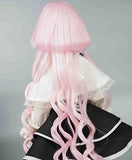 Olaffi BJD Doll Wig Heat Resistant Fiber Long Deep Wave Curly Doll Hair BJD Doll Wig for 1/3 BJD SD Wig (Brown),1/6