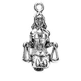 925 Sterling Silver Classic October Horoscope Balance Scale Libra Pendant Charm