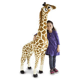 Melissa & Doug Giant Giraffe, Playspaces & Room Decor, Lifelike Stuffed Animal, Soft Fabric, Over 4