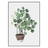 Handser Diamond Painting by Numbers Diamond Embroidery Green Plants Pot Pilea Peperomioides Nordic Style 3D DIY Diamond Painting Cross Stitch Kits Wall Paint Home Decor (Picture Size:11.8x17.7inch)