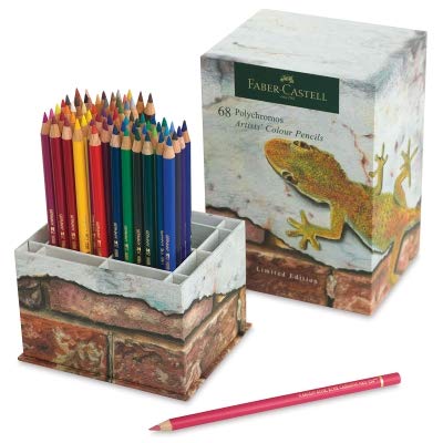 Faber-Castell Limited Edition Polychromos Colour Pencil Cup of 68 Vibrant, Break Resistant Tipped