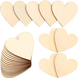 200 Pieces Wood Heart Cutouts Wooden Heart Slices Wooden Tree Pieces for Art Craft Embellishments Ornaments Decoration for Wedding Valentine Crafts Christmas Ornaments Blank DIY Crafts(2 Inch)