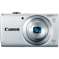 Canon PowerShot A2500 16MP Digital Camera with 5x Optical Image Stabilized Zoom with 2.7-Inch LCD (Silver) (OLD MODEL)