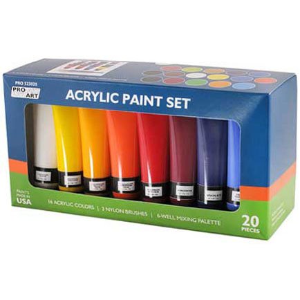 Pro-Art 033523020 Acrylic Set 20 Pieces