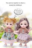 Zenny 6 Inch BJD Dolls 12 Ball Jointed Doll DIY Toys, with Full Set Clothes Shoes Wig Handbag Comb Makeup, Best Gift for Girls (Ball Princess)