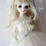 HMANE BJD Dolls Clothes 1/4, White Tutu Skirt Fluffy Dress Clothes Outfit for 1/4 BJD Dolls (No Doll)