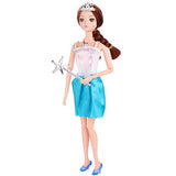 SOTOGO 106 Pieces Doll Clothes and Accessories for 11.5 Inch Girl Doll Include 15 Pieces Handmade Doll Grown Outfits Fashion Party Dresses, 90 Pieces Different Doll Accessories and Storage Bag