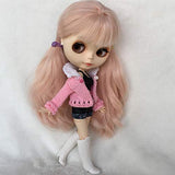 leoglint Blythe Doll Clothes, Sweater Clothing for Blythe Doll 30 cm 1/6 Bjd Dolls Azone ICY Licca Doll (Pink)