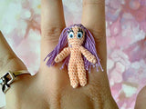 Crochet Toy for Doll. Miniature Handmade Dollhouse 1:12 scale Accessories. Tiny Knitted