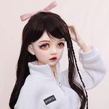 MEESock Fashion BJD Dolls 1/3 SD Doll 23.8Inch Handmade Simulation Ball Jointed Doll DIY Toys, with Clothes Shoes Wig Makeup, Birthday Gift for Girl/Boy