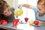 Green Toys Tea Set, Blue/Red/Yellow