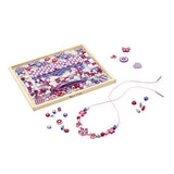 Melissa & Doug Created by Me! Sparkle & Shimmer Beads Wooden Bead Kit, 340+ Beads for Jewelry-Making