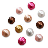 TOAOB 350pcs 6mm Glass Pearl Beads Assorted Colors Round Loose Beads for Handmade