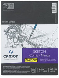 Canson Comic - Manga Hardcover Sketch Book 8.5x11 Inch