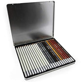 Royal Talens - Van Gogh Sketching Pencils - Assorted Set of 24 in Metal Gift Tin