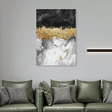 ARTGOW Large abstract Canvas Wall Art Gold and Black Modern art canvas printing for Bedroom Living Room Office Home Decoration Paintings Artwork Wall Decor 32x48"
