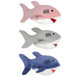Pluffins Shark Plush - Stuffed Animal in 3 Colors - 3-Pack