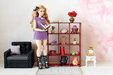 Miniature Drawer Dollhouse Furniture. 1:6 scale Bookcase Display Shadow Shelf
