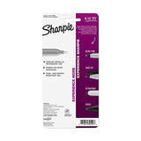 Sharpie 39109PP Metallic Permanent Markers, Fine Point, Silver, 4 Count