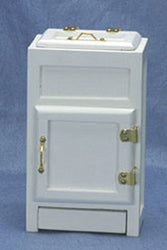 Dollhouse Miniature White Ice Box